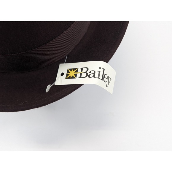 Bailey Jett Pork Pie Burgundy 100% Wool Hat Fedora Mens XL Bollman Company - Picture 5 of 13